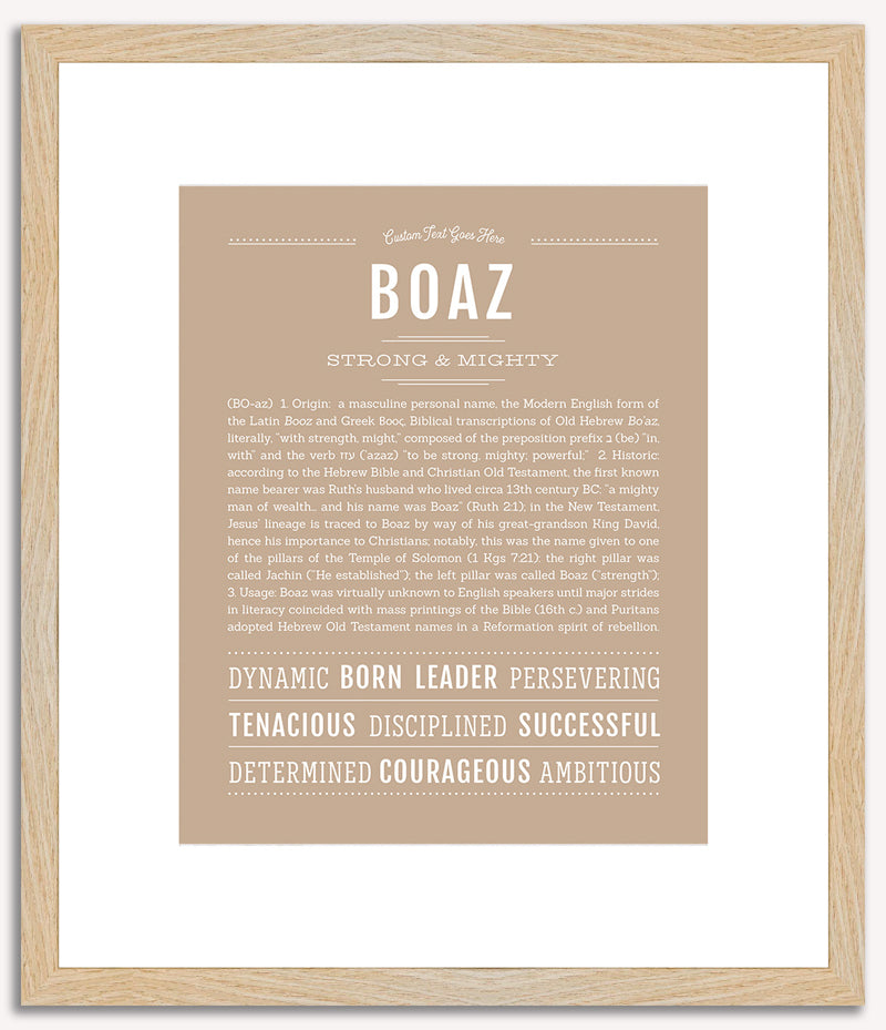 Boaz | Name Art Print