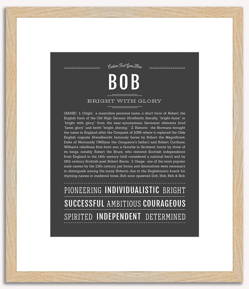 Bob | Name Art Print