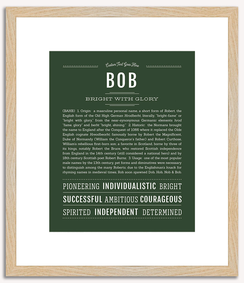 Bob | Name Art Print