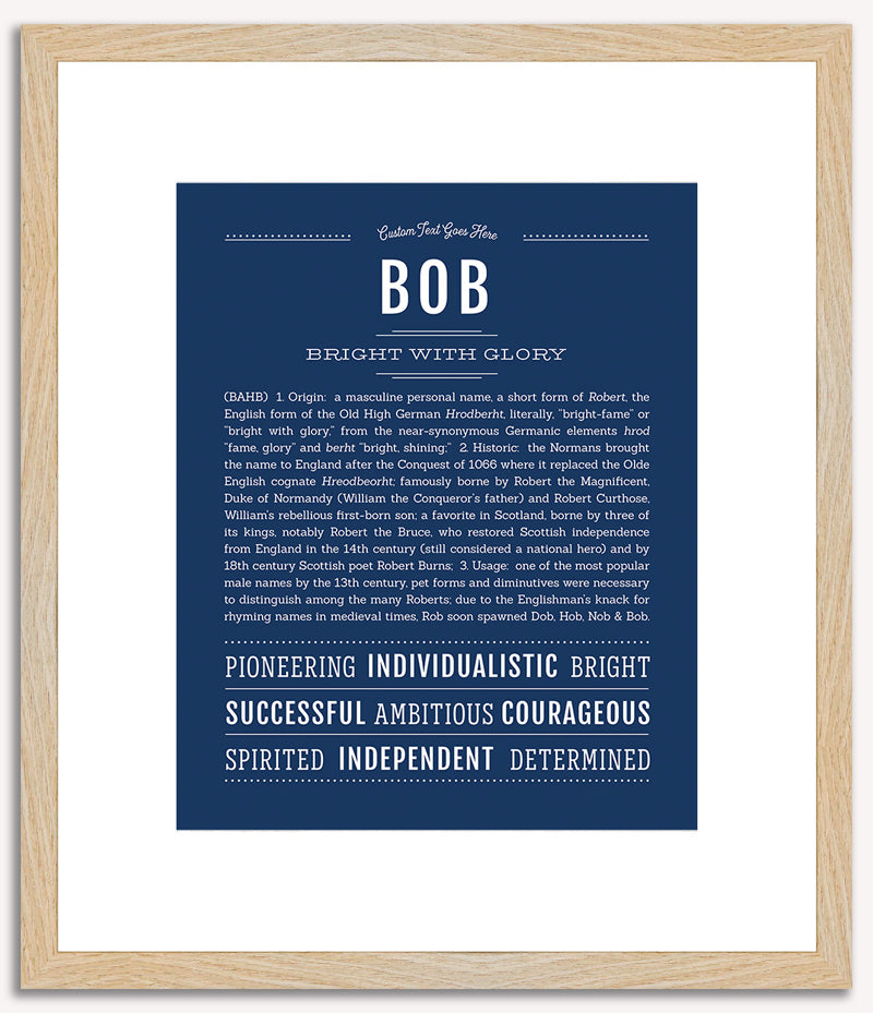 Bob | Name Art Print