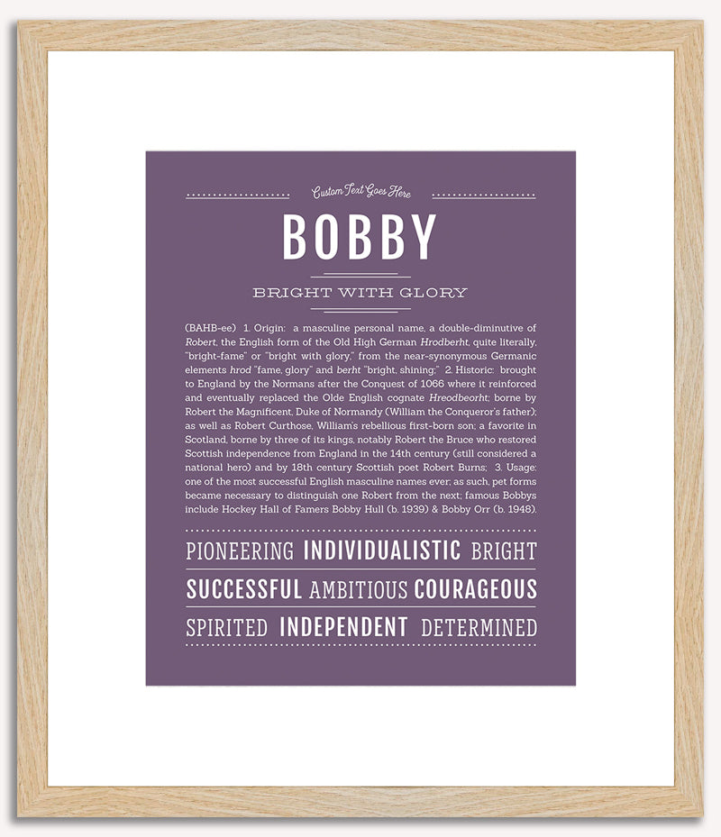 Bobby | Name Art Print