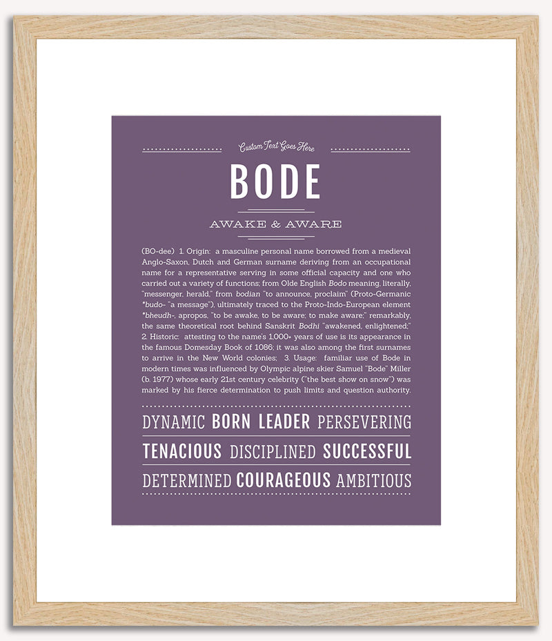 Bode | Name Art Print