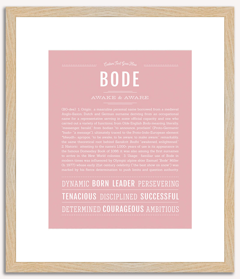 Bode | Name Art Print