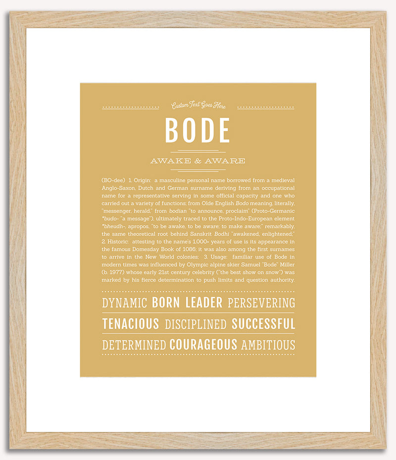 Bode | Name Art Print