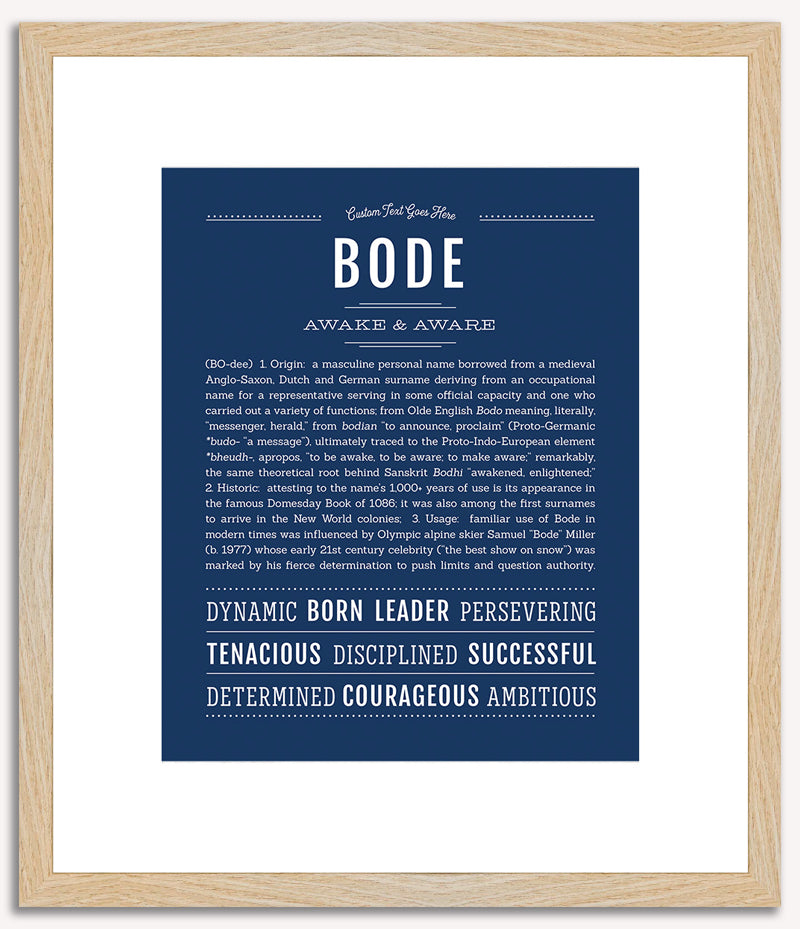 Bode | Name Art Print