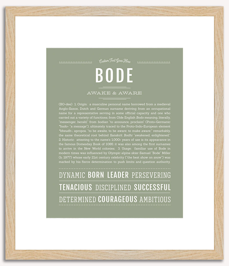 Bode | Name Art Print