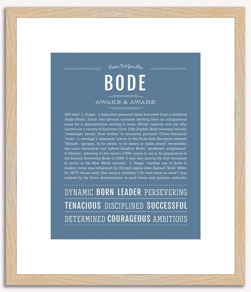 Bode | Name Art Print