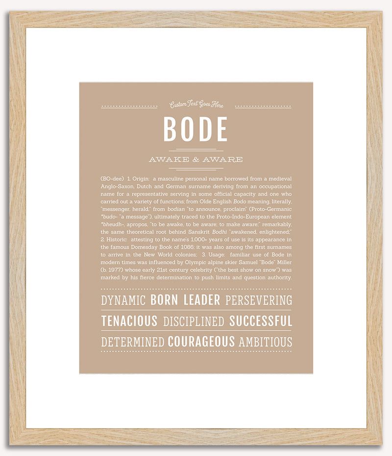 Bode | Name Art Print