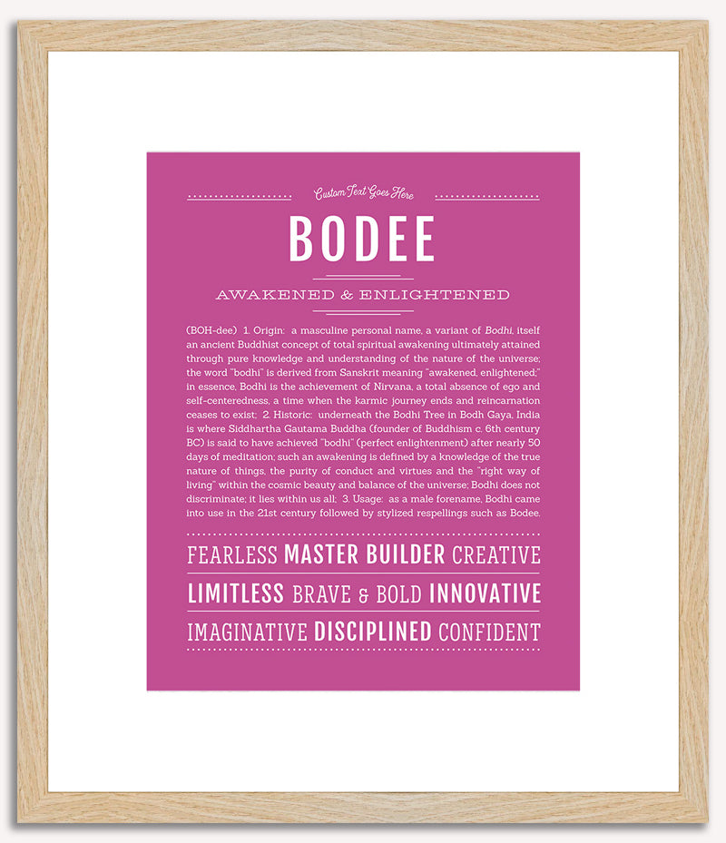 Bodee | Name Art Print