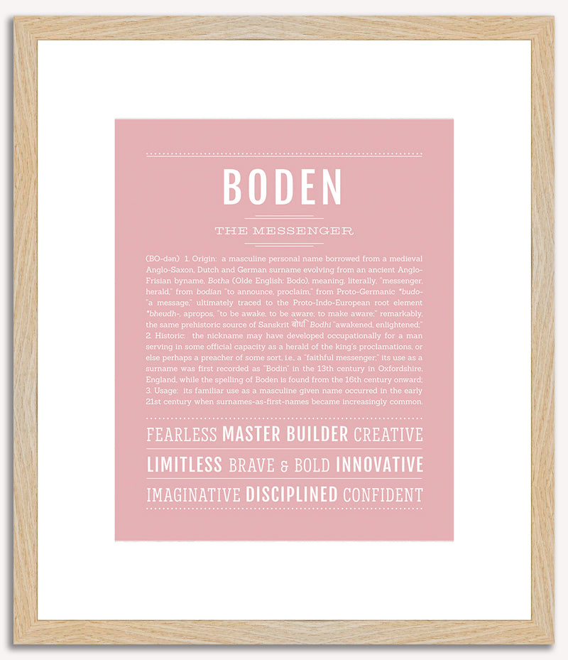 Boden | Name Art Print