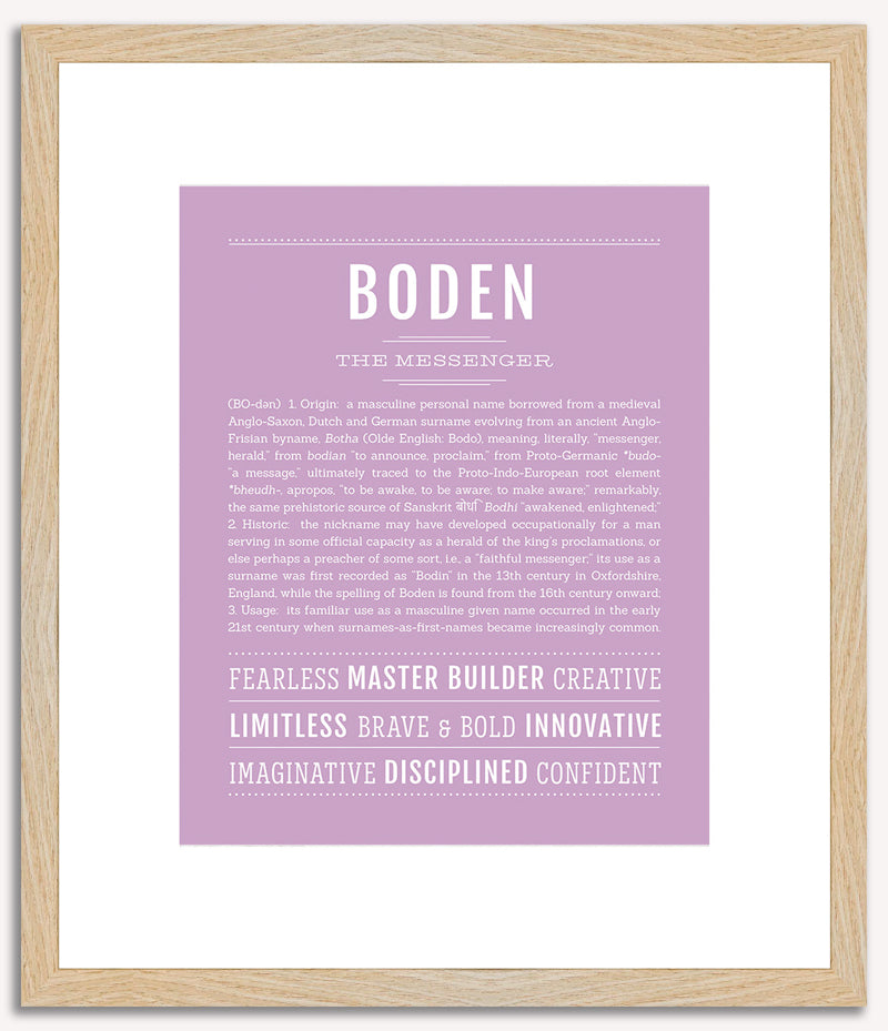 Boden | Name Art Print