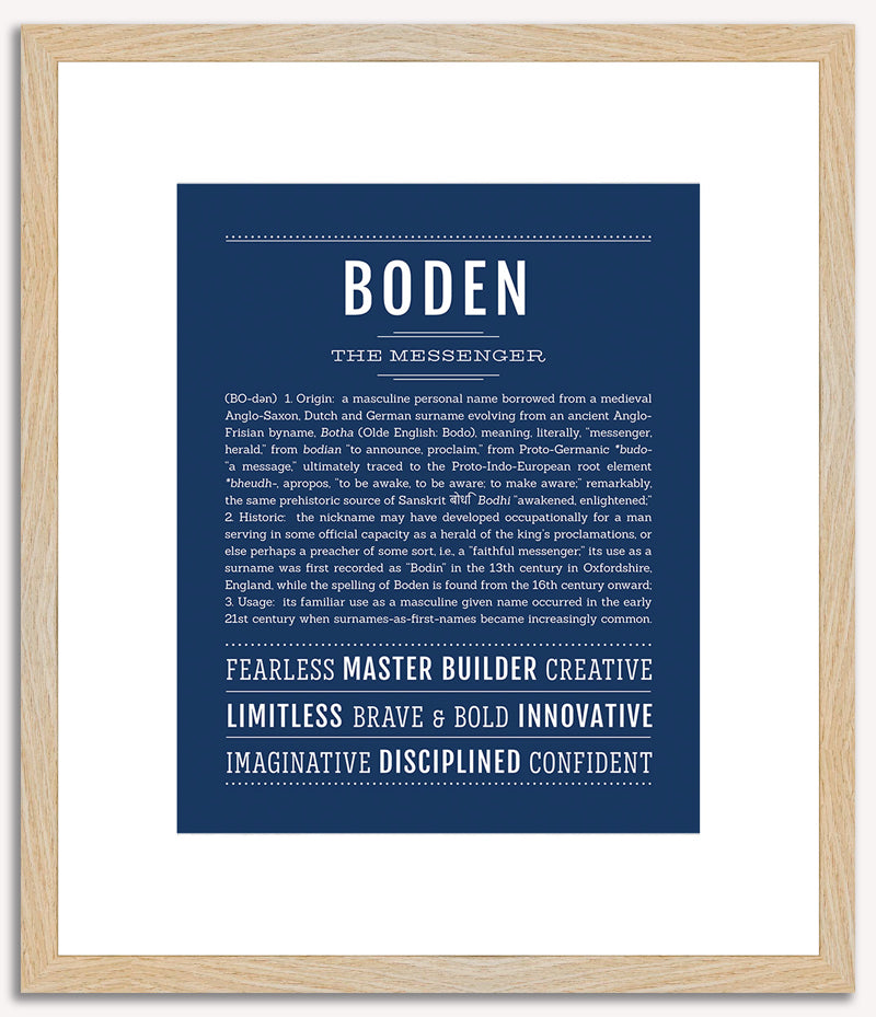 Boden | Name Art Print