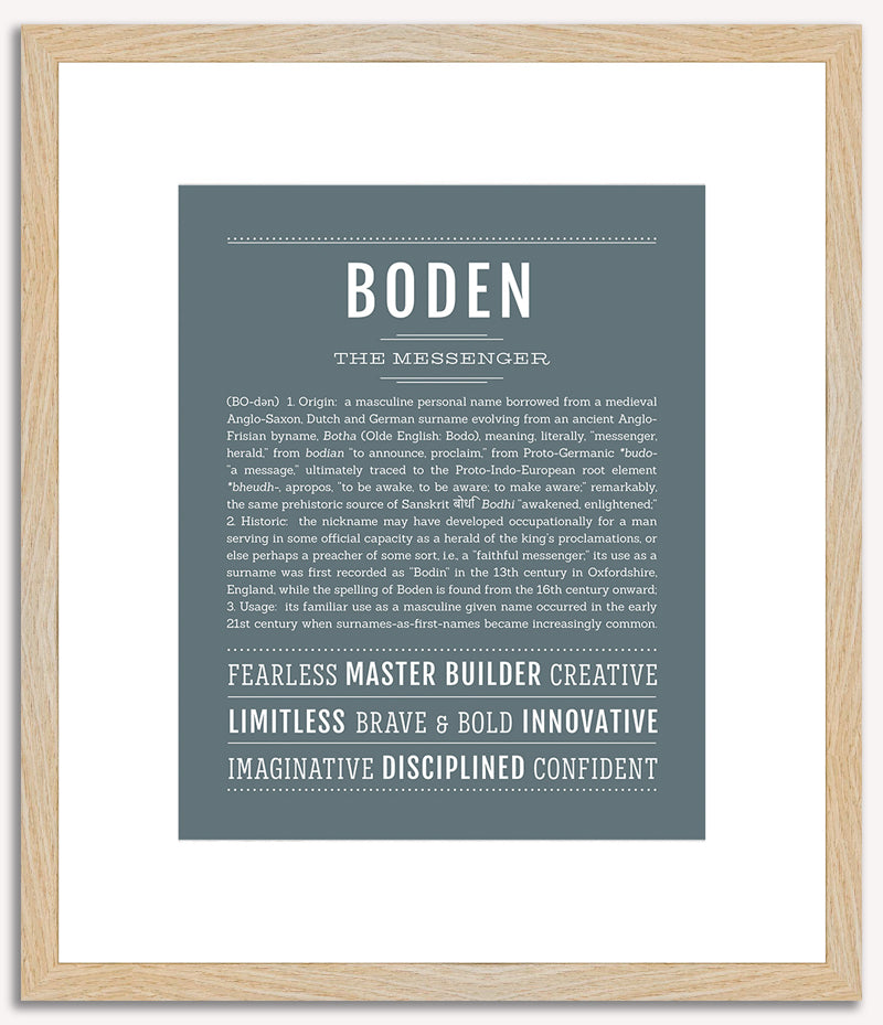 Boden | Name Art Print