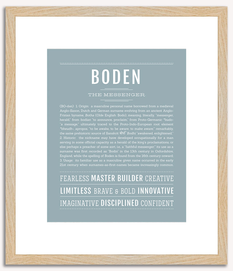 Boden | Name Art Print