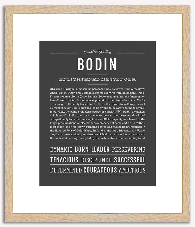 Bodin | Name Art Print