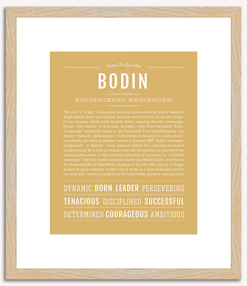 Bodin | Name Art Print