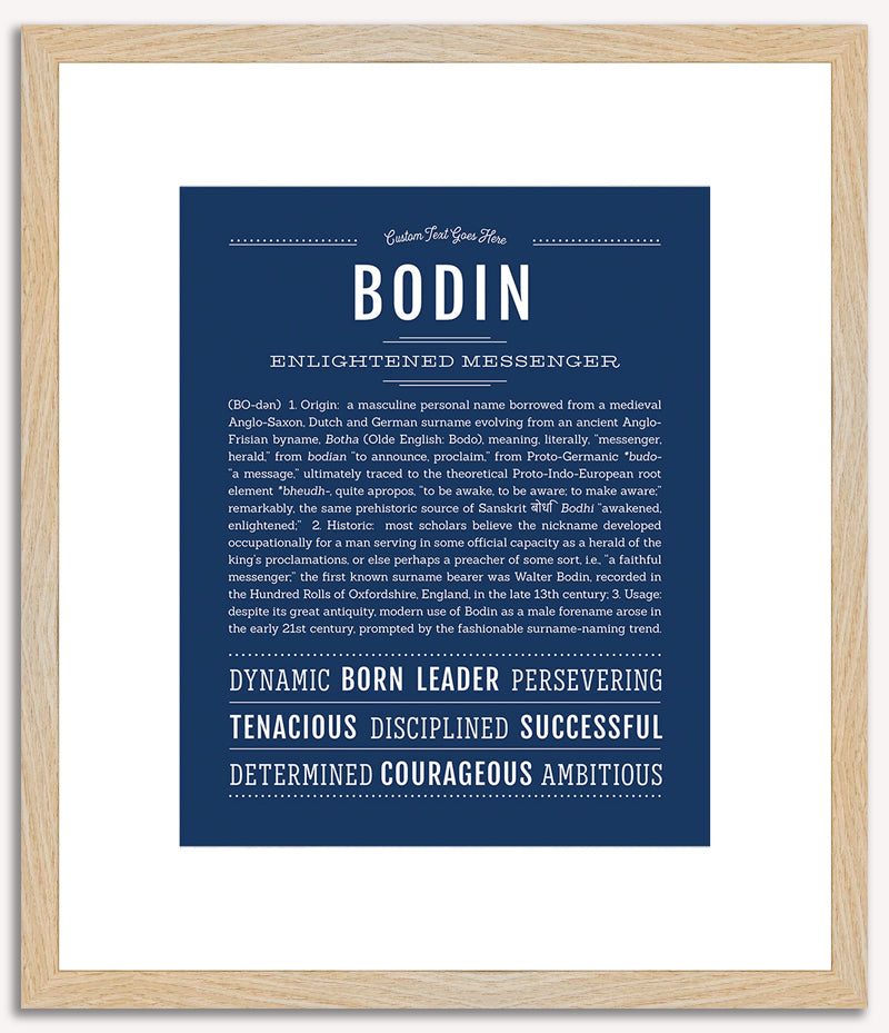 Bodin | Name Art Print