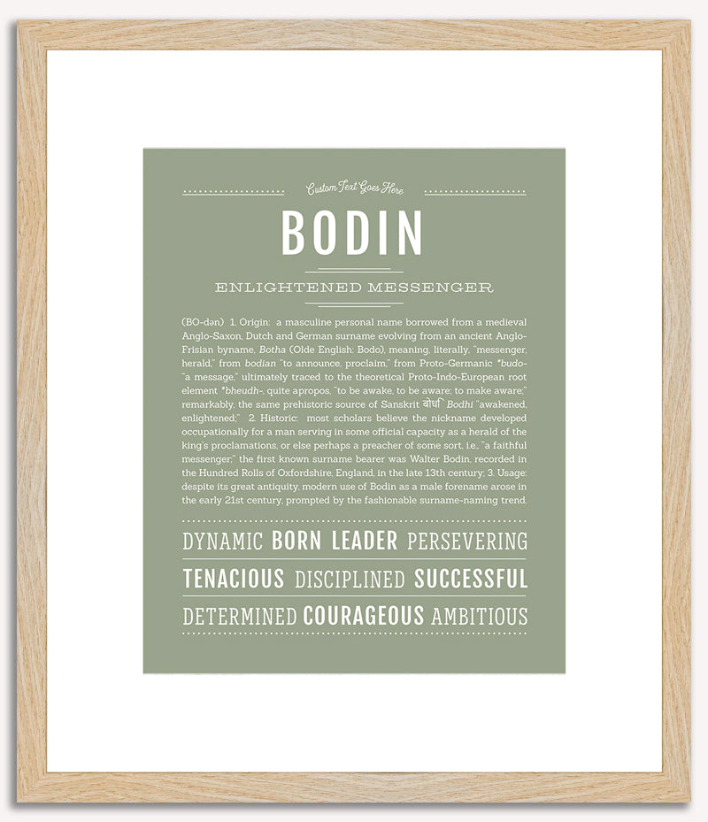 Bodin | Name Art Print