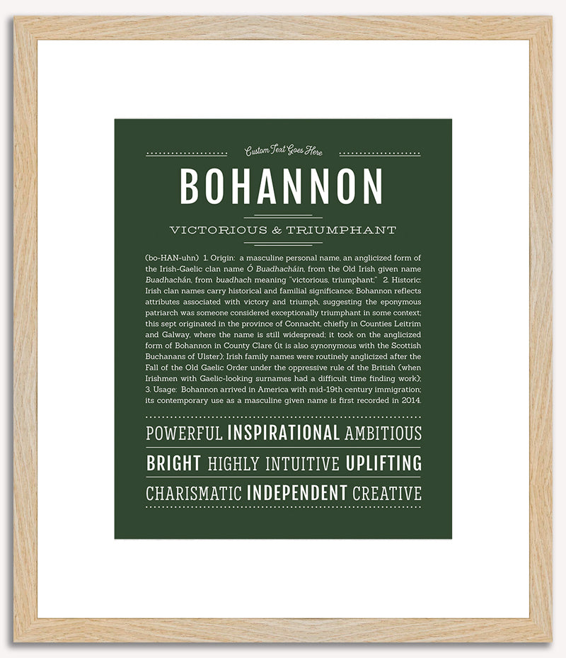 Bohannon | Name Art Print