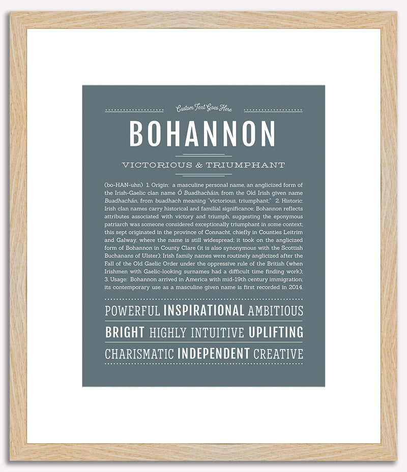 Bohannon | Name Art Print