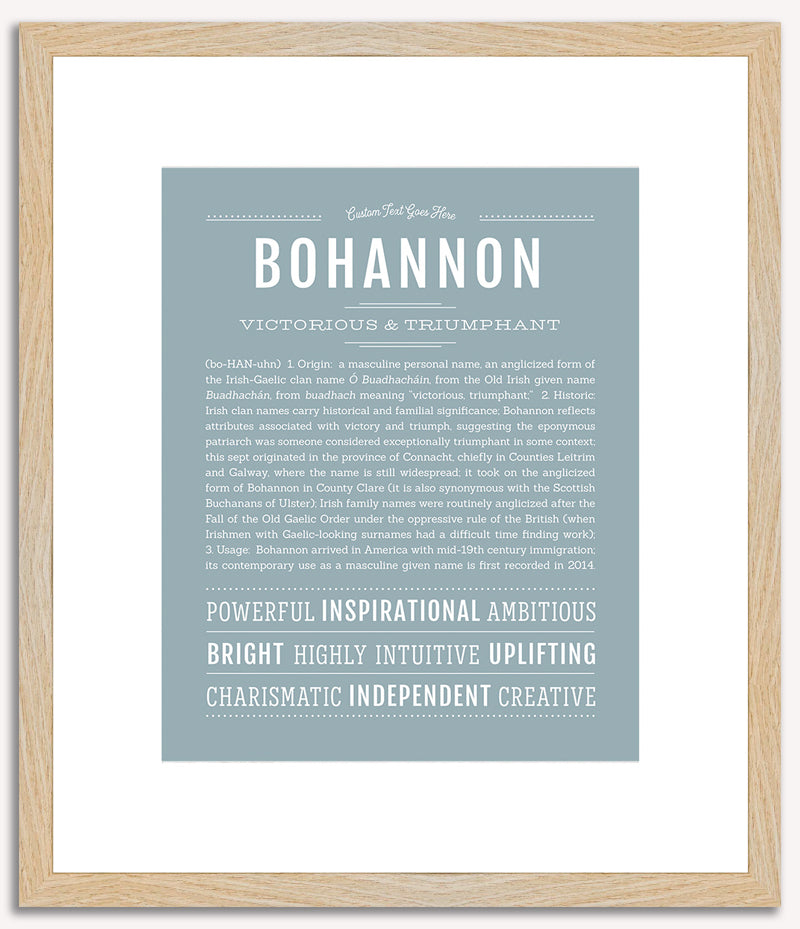 Bohannon | Name Art Print