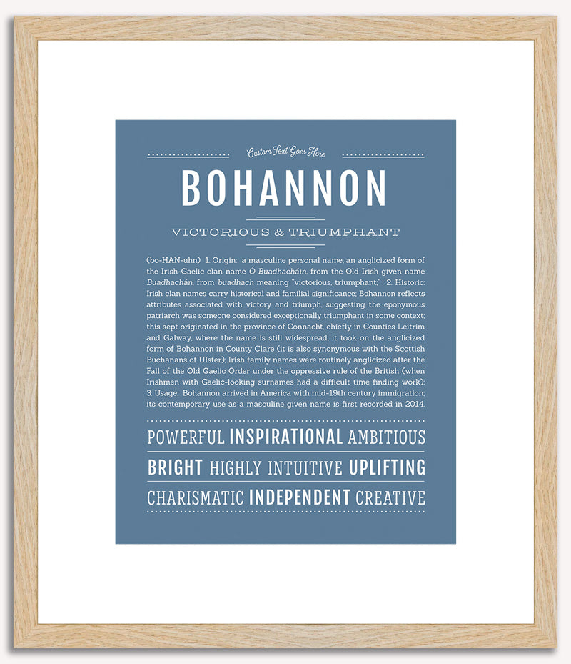 Bohannon | Name Art Print