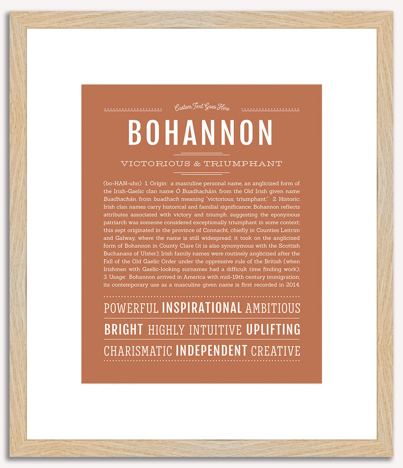 Bohannon | Name Art Print