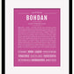Frame Options | Dark Pink | Black Frame, Matted
