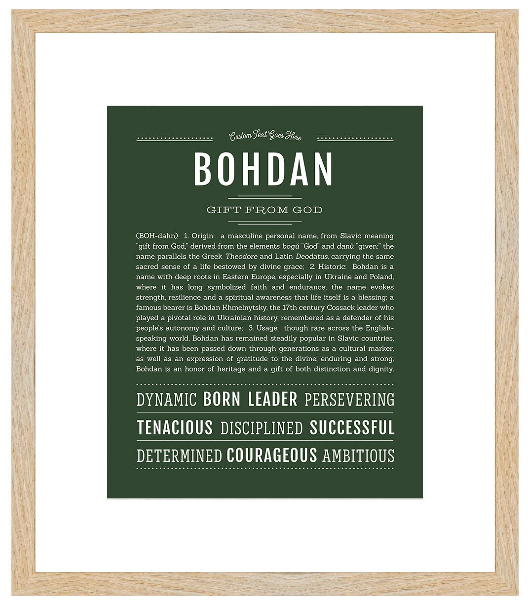 Frame Options | Deep Forest | Maple Frame, Matted