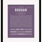 Frame Options | Deep Purple | Black Frame, Matted