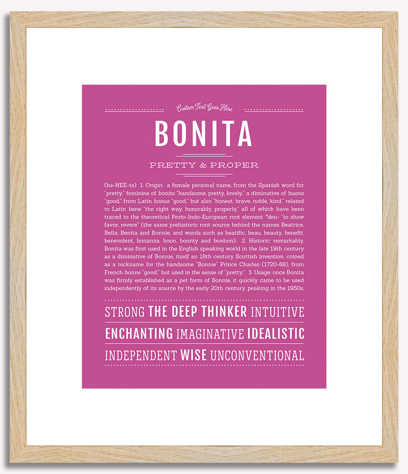 Bonita | Name Art Print