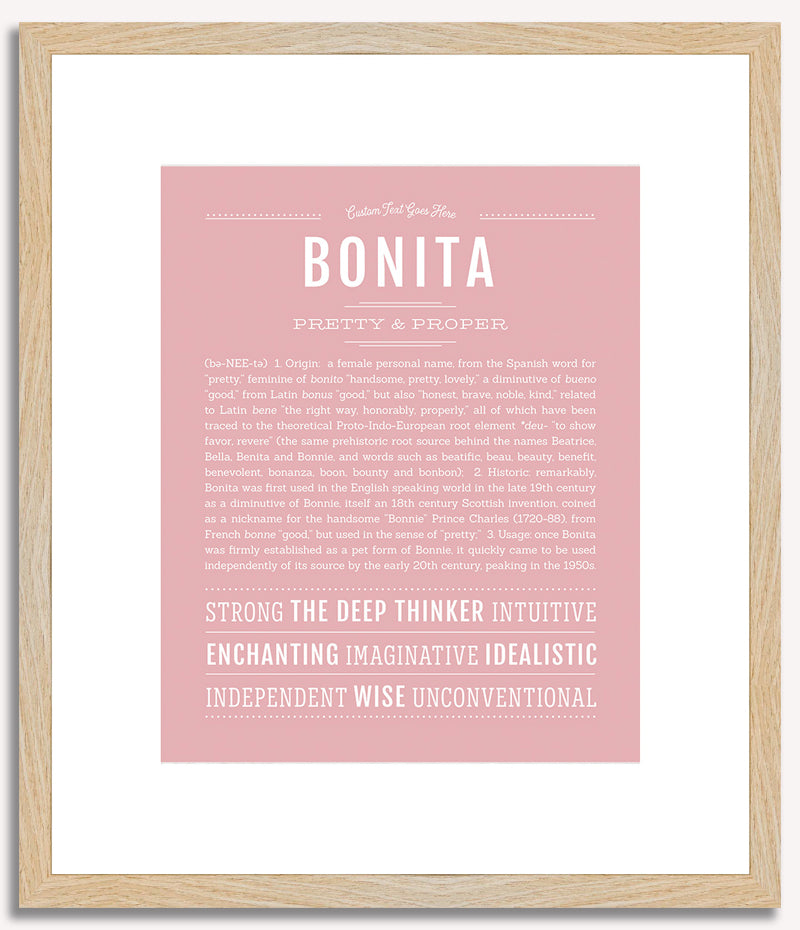 Bonita | Name Art Print