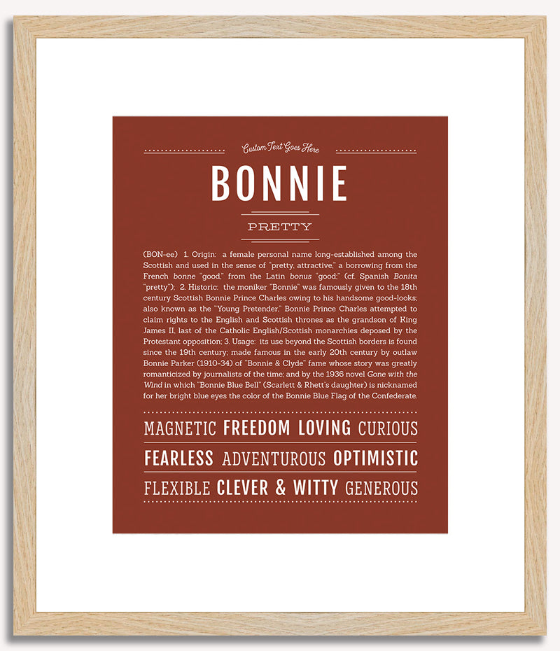 Bonnie | Name Art Print