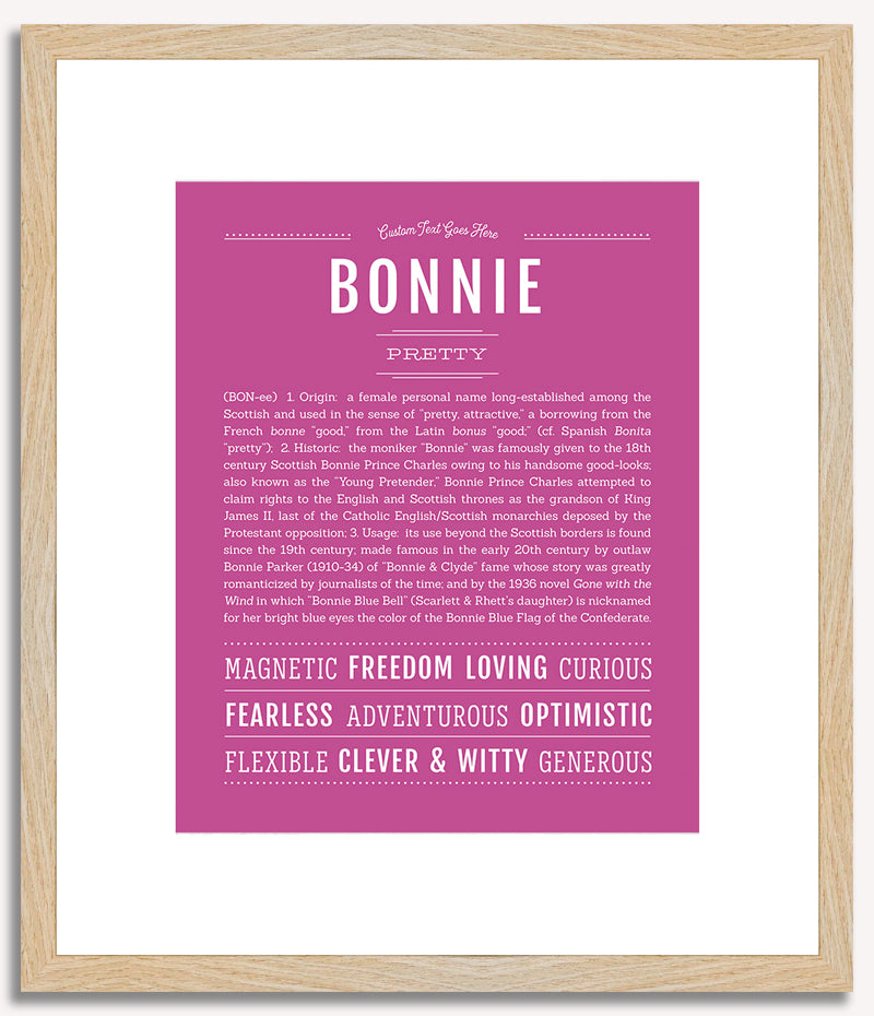 Bonnie | Name Art Print