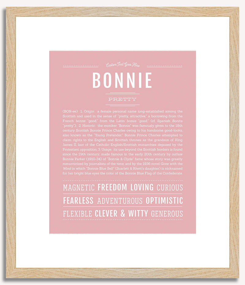 Bonnie | Name Art Print