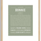 Bonnie | Name Art Print