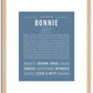 Bonnie | Name Art Print