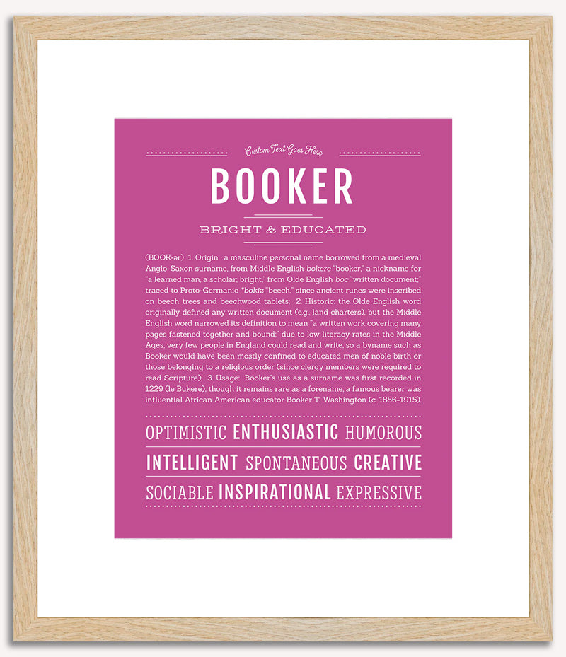 Booker | Name Art Print