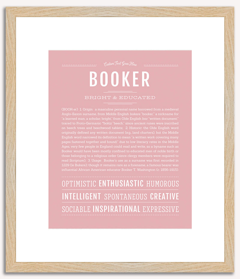 Booker | Name Art Print