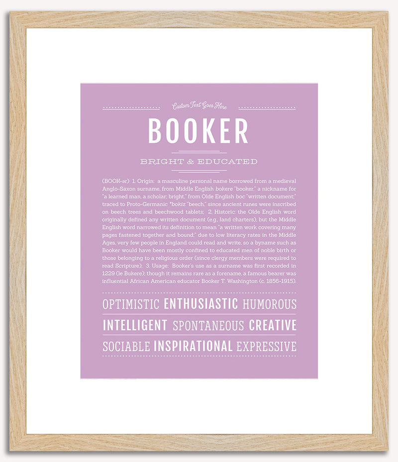 Booker | Name Art Print