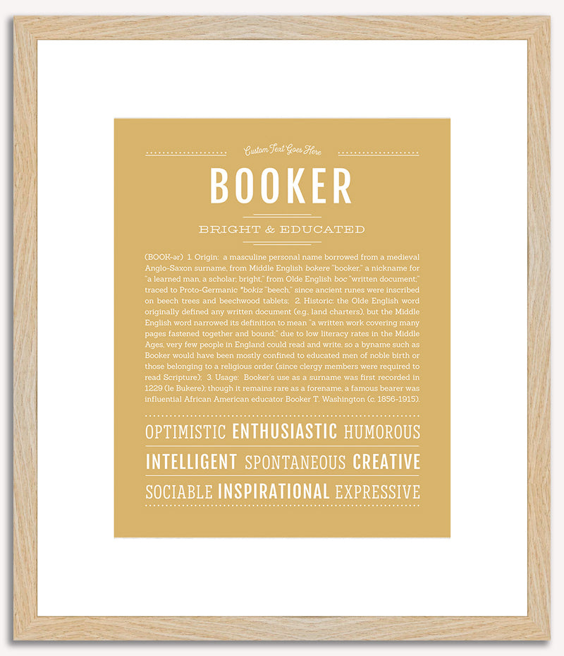 Booker | Name Art Print