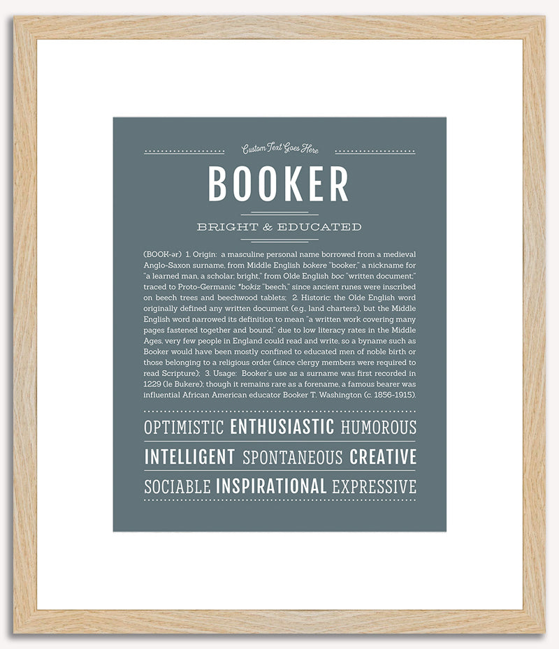 Booker | Name Art Print