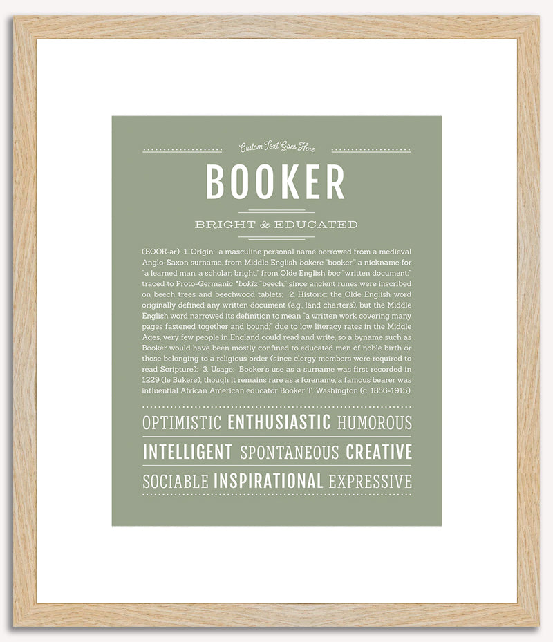 Booker | Name Art Print