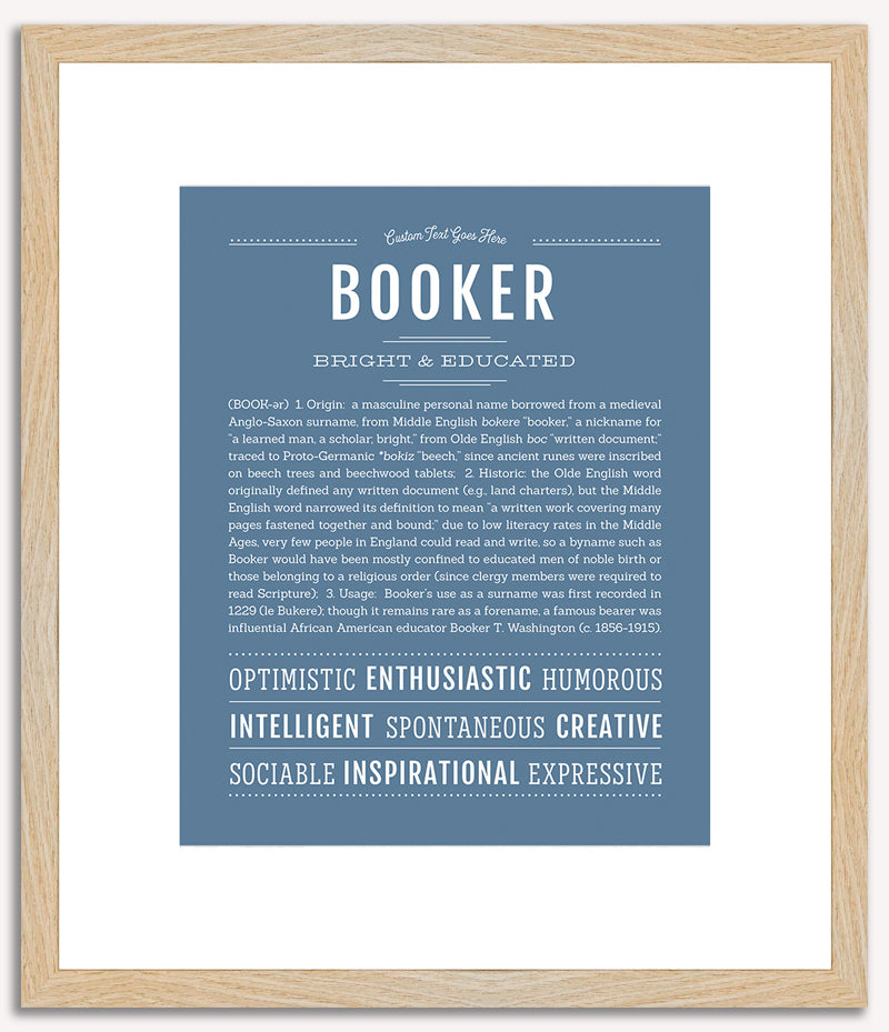 Booker | Name Art Print