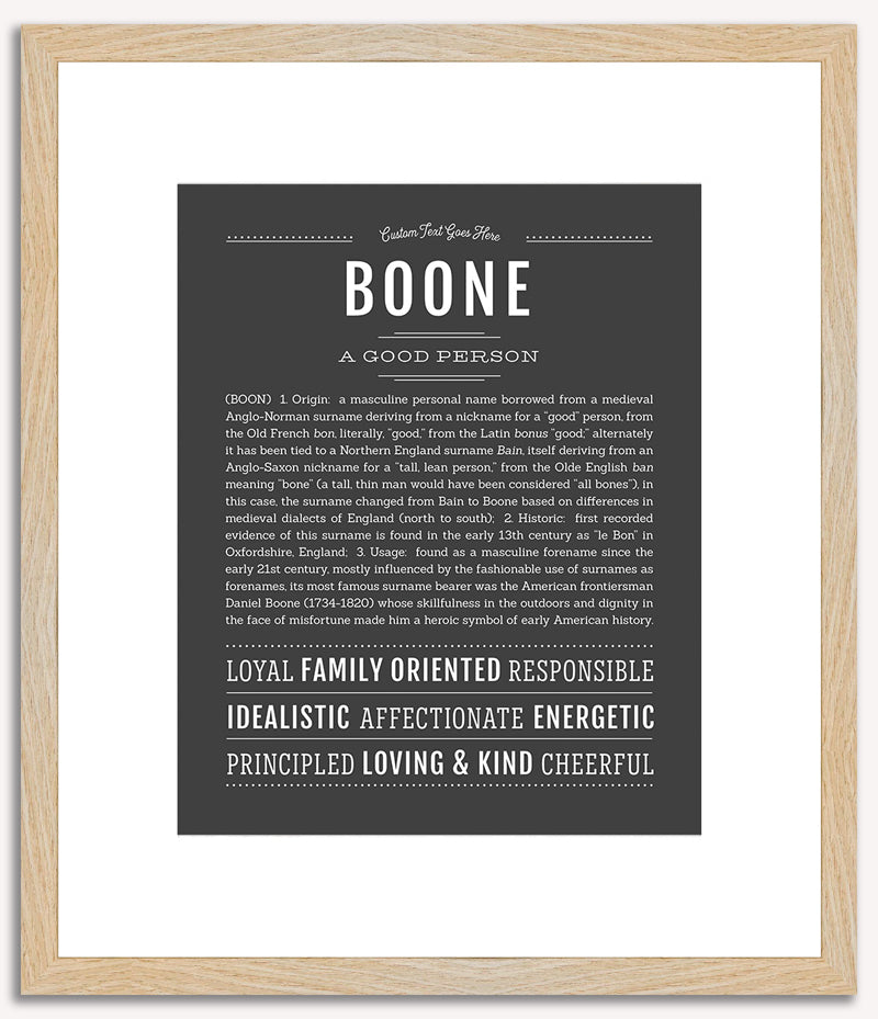 Boone | Name Art Print