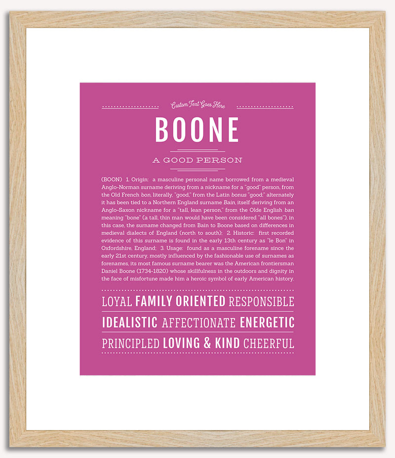 Boone | Name Art Print