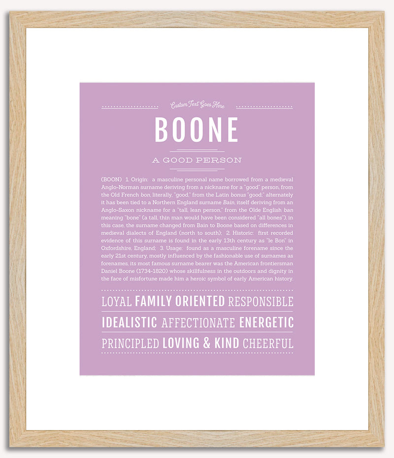 Boone | Name Art Print