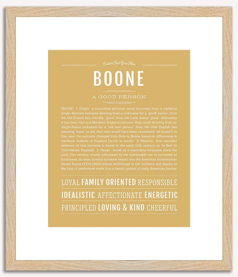 Boone | Name Art Print