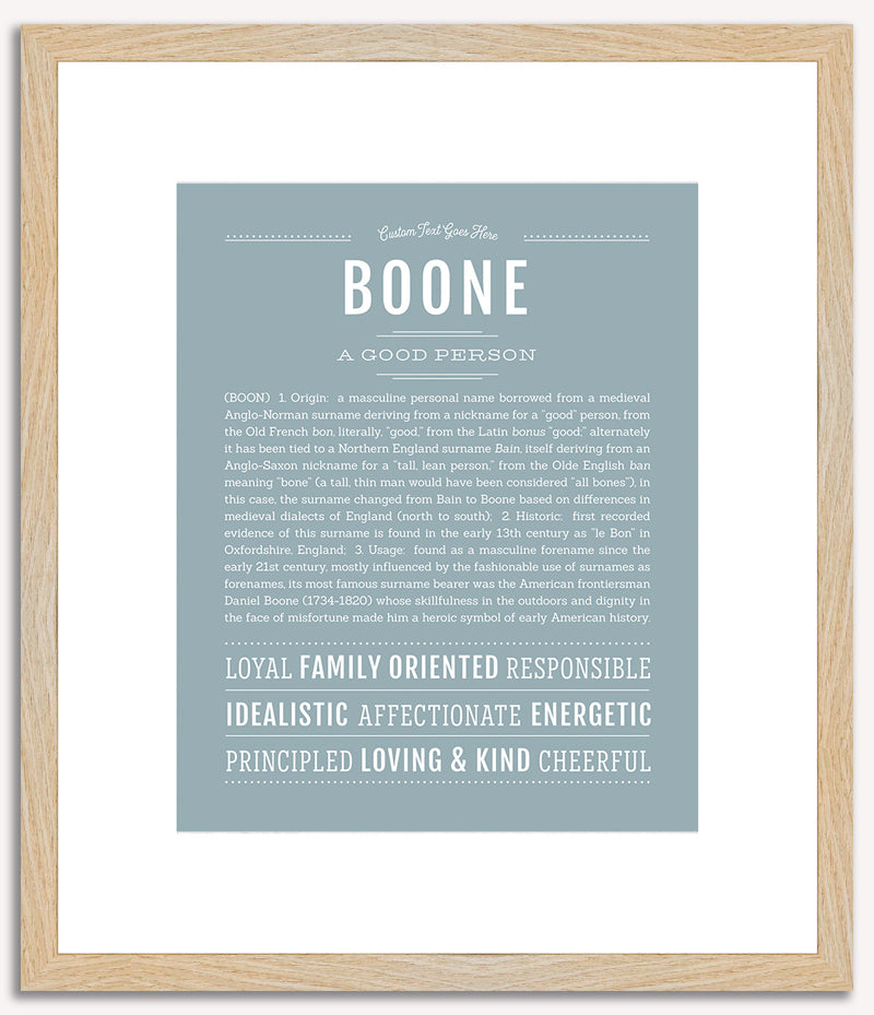 Boone | Name Art Print