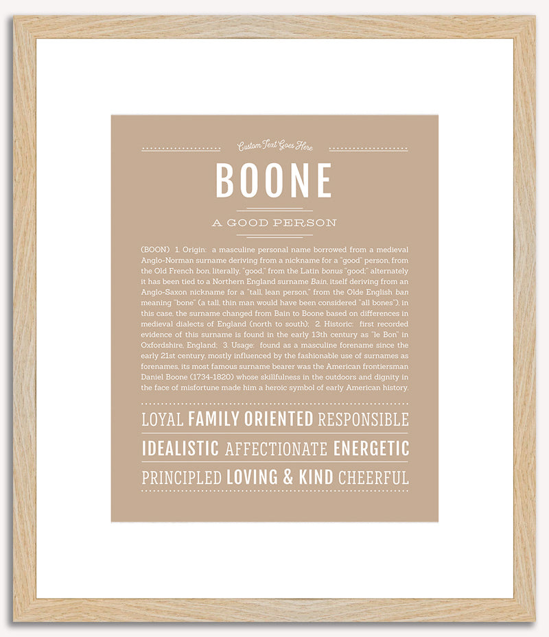 Boone | Name Art Print